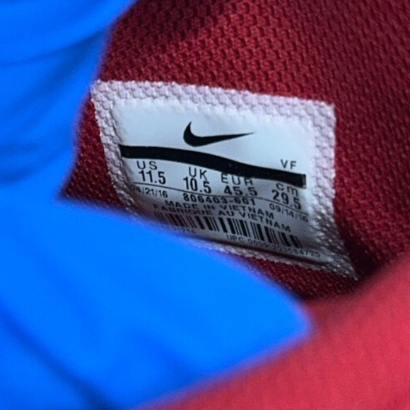 Nike Air Force 1 '07 LV8 High Gym Red Gum 806403-601 Mens Size 11.5 Rare 2017 - Picture 7 of 9